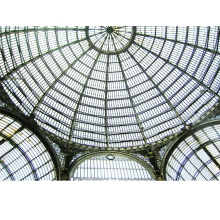 Estructura de marco de acero estructura de vidrio Atrium Techo de domo